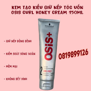 KEM TẠO KIỂU GIỮ NẾP CHO TÓC UỐN và CHỐNG NHIỆT OSIS CURL HONEY 150ml