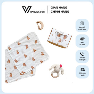 Khăn sữa organics mochee 30 x 30 cm - vinaquick