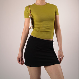 [Cao cấp] [Giá hủy diệt] [Hàng Auth - chọn màu] Áo thun cotton màu vàng - Original Bae Baby Tee - Mustard