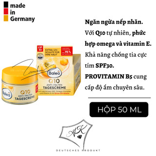 [ Hàng Đức ] Kem dưỡng da làm giảm nếp nhăn Balea Q10 Anti Falten Energy- nội địa Đức - 50ml