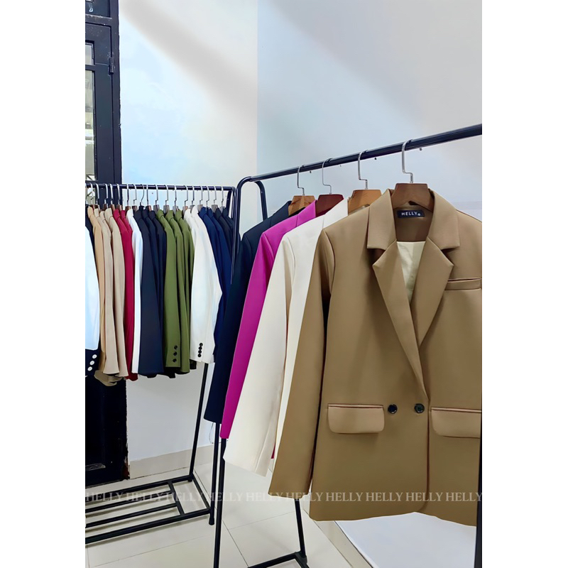 ÁO BLAZER NỮ HAI NÚT ĐÁNH EO NHẸ