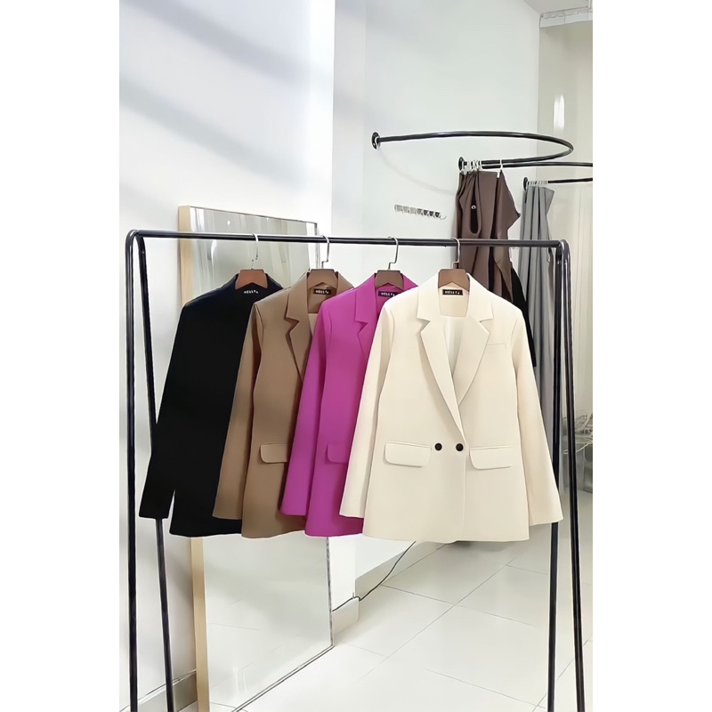 ÁO BLAZER NỮ HAI NÚT ĐÁNH EO NHẸ