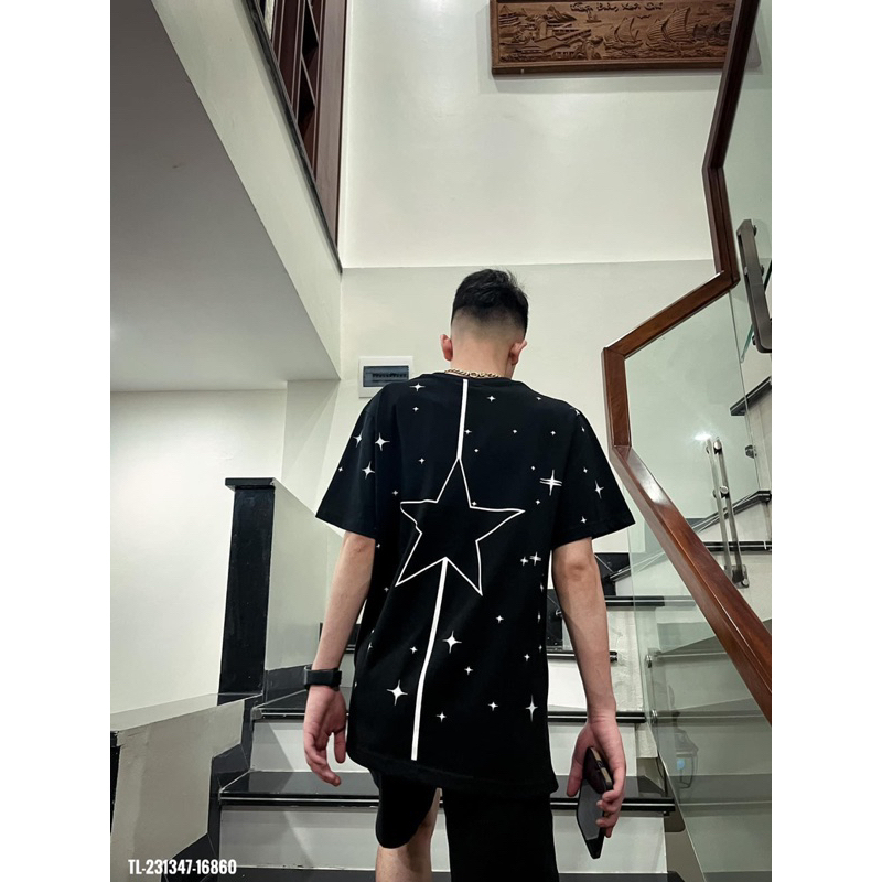 Áo thun nam nữ Docle Fromat In Hinh Ngôi Sao Quanh Áo. Áo Phông Thiết kế đẹp mắt trẻ trung năng động.2023