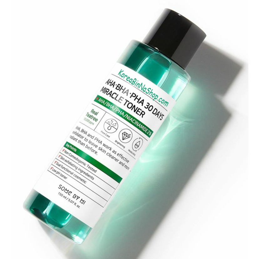 Nước Hoa Hồng Làm Sạch Da Dầu Mụn Some By Mi AHA-BHA-PHA 30 Days Miracle Toner 150m