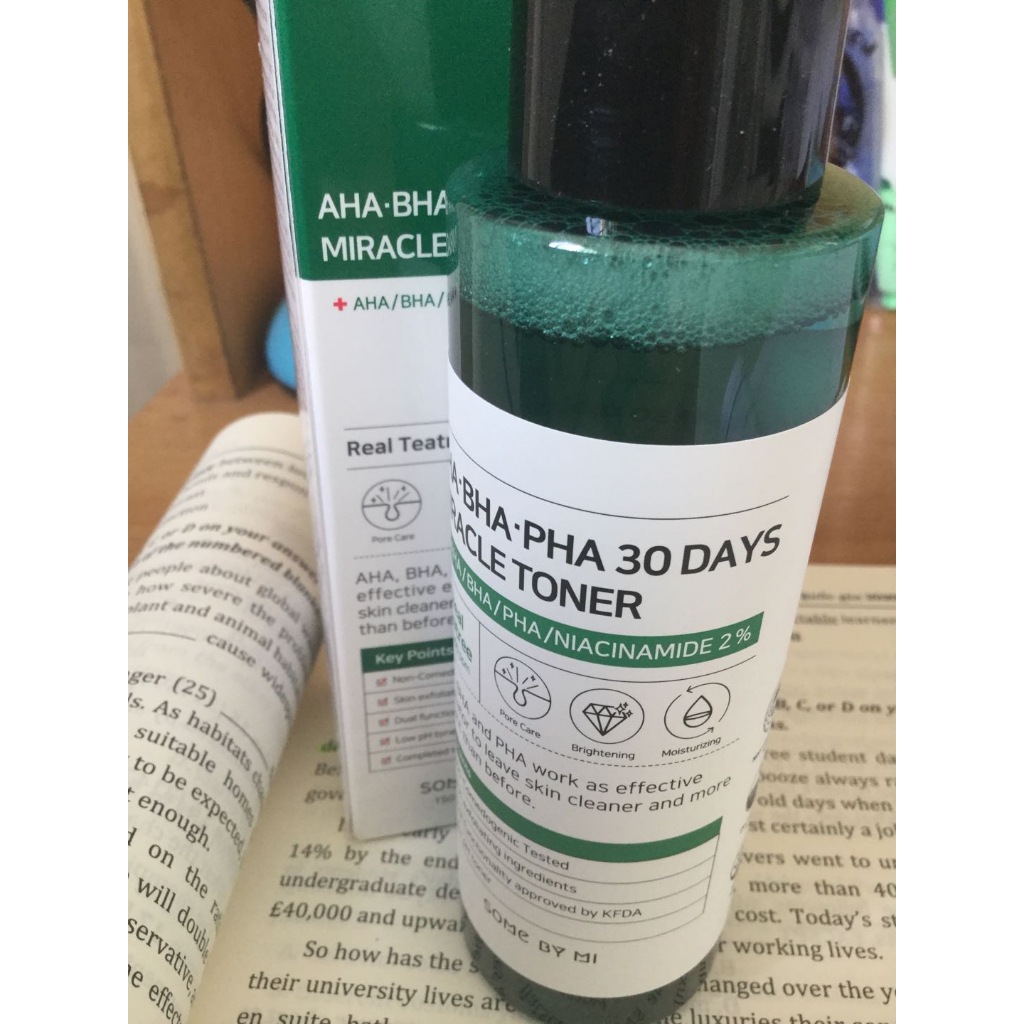 Nước Hoa Hồng Làm Sạch Da Dầu Mụn Some By Mi AHA-BHA-PHA 30 Days Miracle Toner 150m