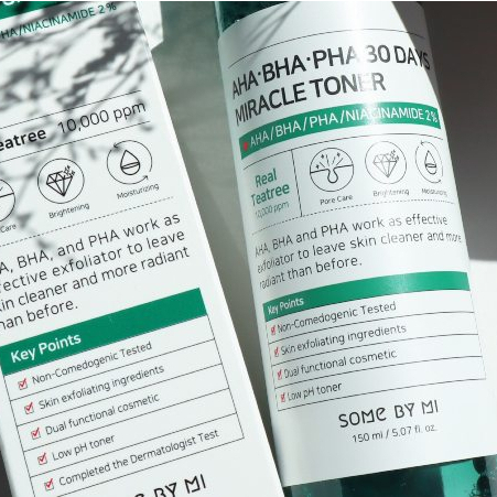 Nước Hoa Hồng Làm Sạch Da Dầu Mụn Some By Mi AHA-BHA-PHA 30 Days Miracle Toner 150m
