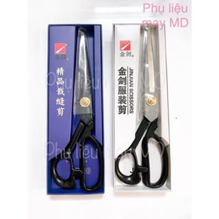 kéo cắt vải thợ may màu bạc thép cao cấp