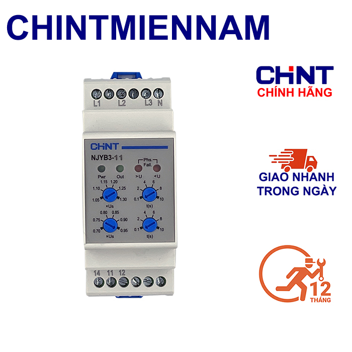 Relay Bảo Vệ Điện Áp NJYB3-8 - NJYB3-11 CHINT CHÍNH HÃNG