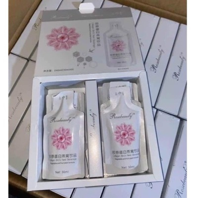 Nước Uống Collagen Yến Rose Beauty (1 hộp 8 gói)