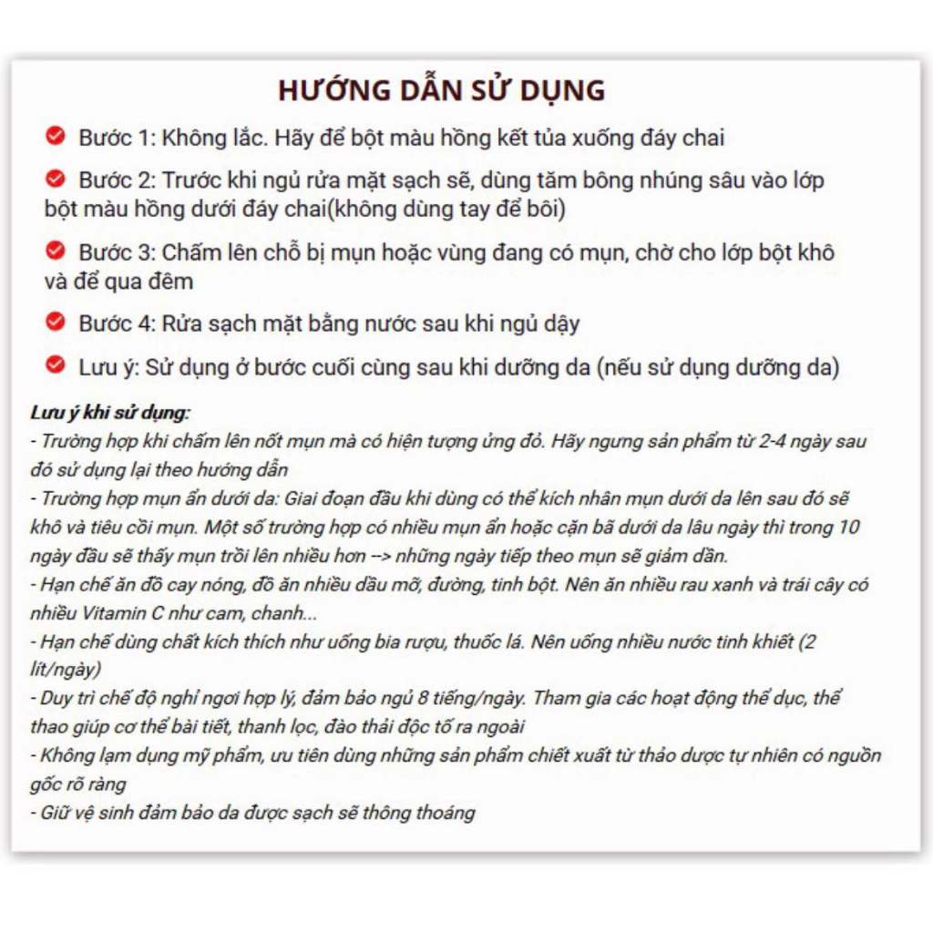 Chấm mụn Hàn Quốc Grinif Pink Powder 40g