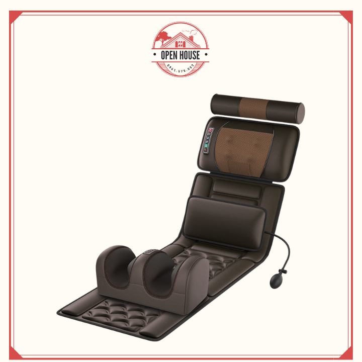 Đệm massage toàn thân, nệm massage xoa bóp giảm đau mỏi cổ vai gáy chườm ngải cứu, thư giãn toàn thân