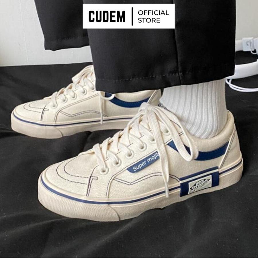 Giày van đen trắng nam nữ old skool phiên bản đặc biệt Street Style S53