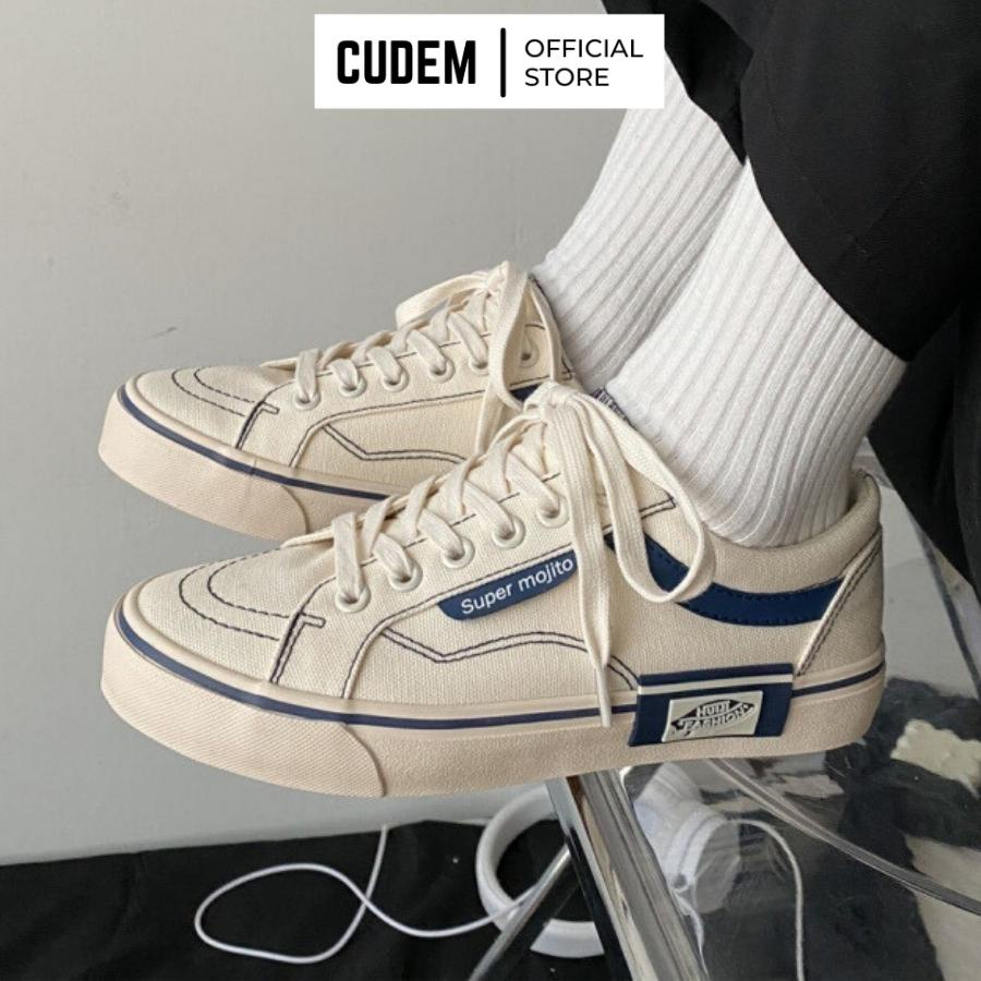 Giày van đen trắng nam nữ old skool phiên bản đặc biệt Street Style S53