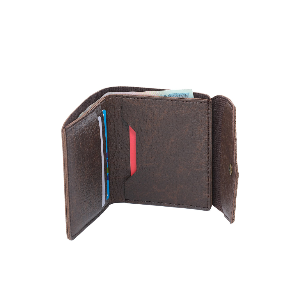 VÍ Da Gập Khoá Bấm Thương Hiệu DON ITALO Bóp Da Nam Bảo Hành 2 Năm DONV03