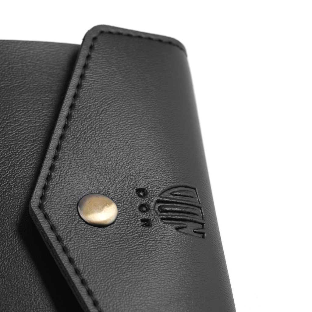 VÍ Da Gập Khoá Bấm Thương Hiệu DON ITALO Bóp Da Nam Bảo Hành 2 Năm DONV03