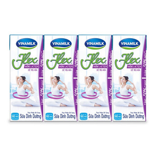 Sữa tiệt trùng Flex không Lactose - Lốc 4 hộp x 180ml