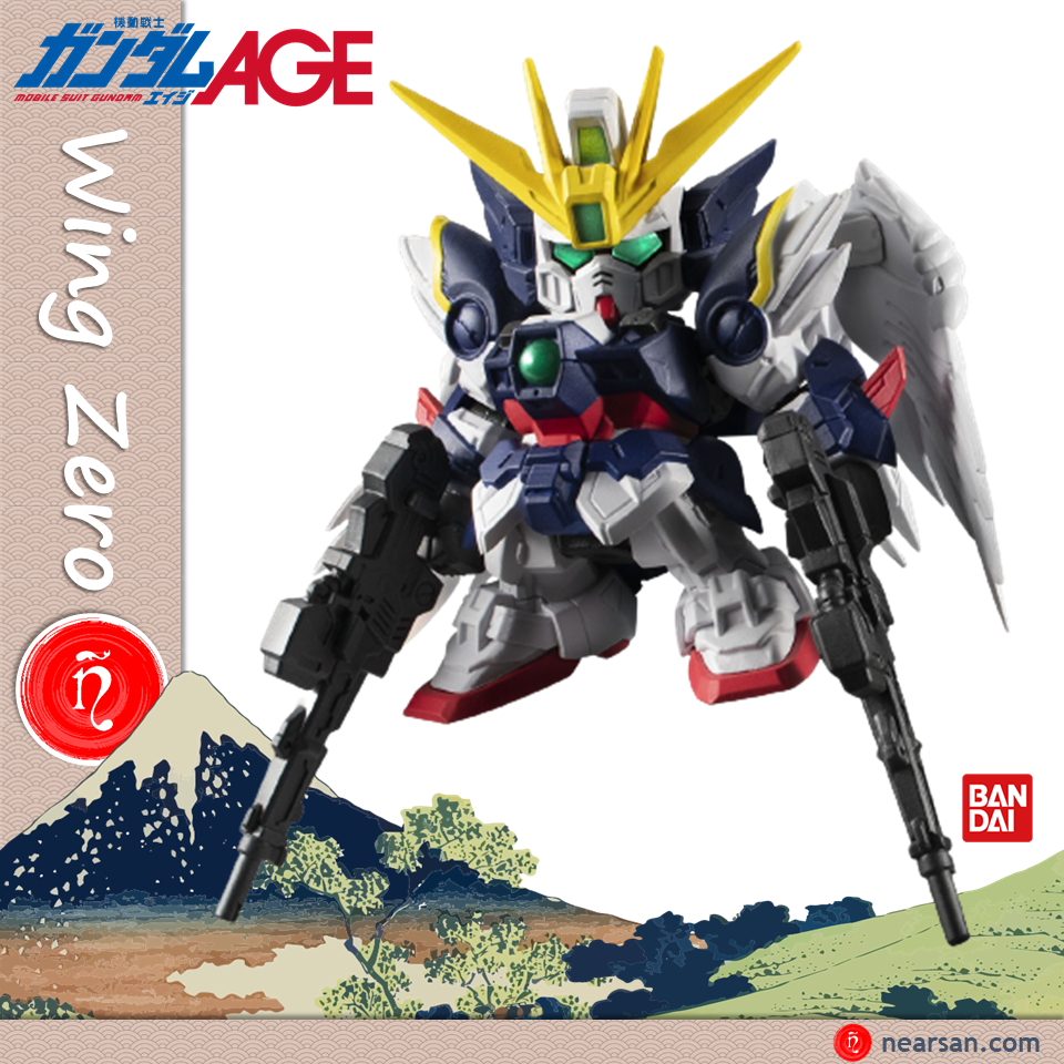 gundam wing zero (ew) mô hình sd gashapon senshi forte 13 bandai