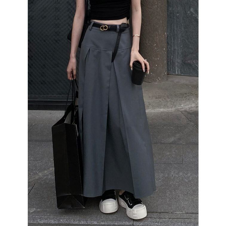 -🍊 Chân váy dài xếp ly mặc được 2 mặt phong cách Y2K - ZOE MERCY | Skirt