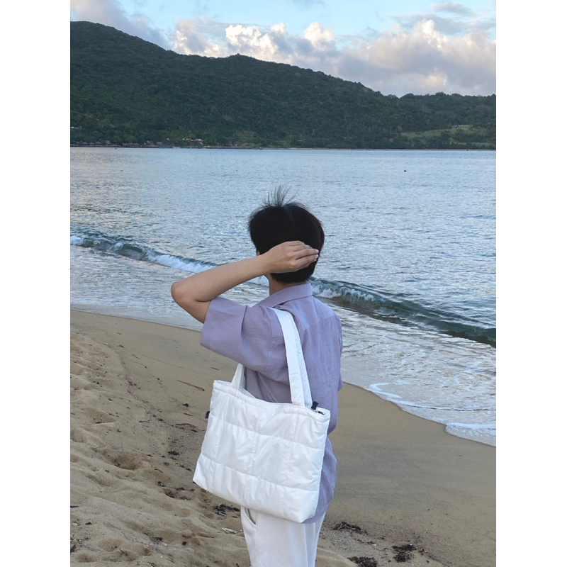 TÚI TOTE PHAO CHẦN BÔNG NHẸ KIỂU DÁNG BASIC @Tiemcuayuan._