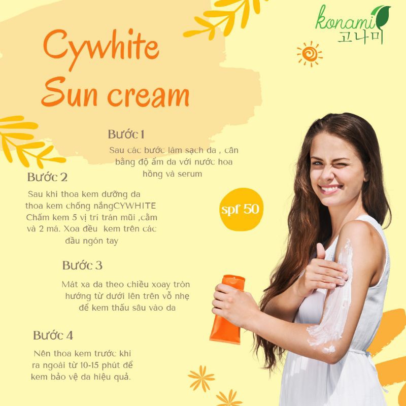 Kem chống nắng Cywhite SunCream  Collagen Mild Sun SPF 50 Pa++++ 100ml