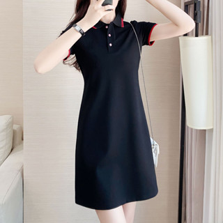 Váy polo dáng suông chất đẹp, form chuẩn/ Đầm nữ ôm body form cơ bản dễ mặc nhiều màu tôn dáng quyến rũ