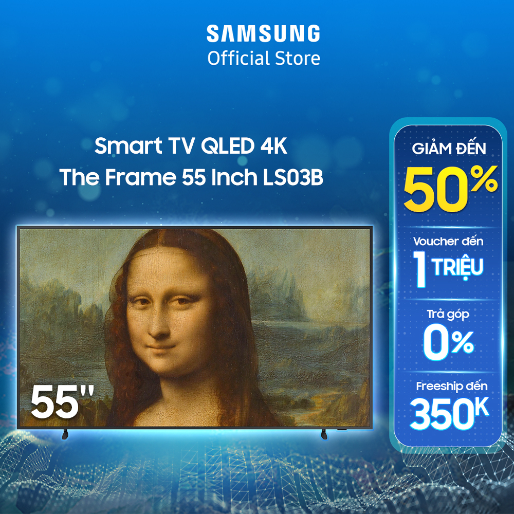 [Shopee voucher ELSS1725 giảm 8% CAP 2TR] Smart Tivi The Frame QLED Samsung 4K 55 inch QA55LS03BAKXXV - Miễn phí lắp đặt | BigBuy360 - bigbuy360.vn