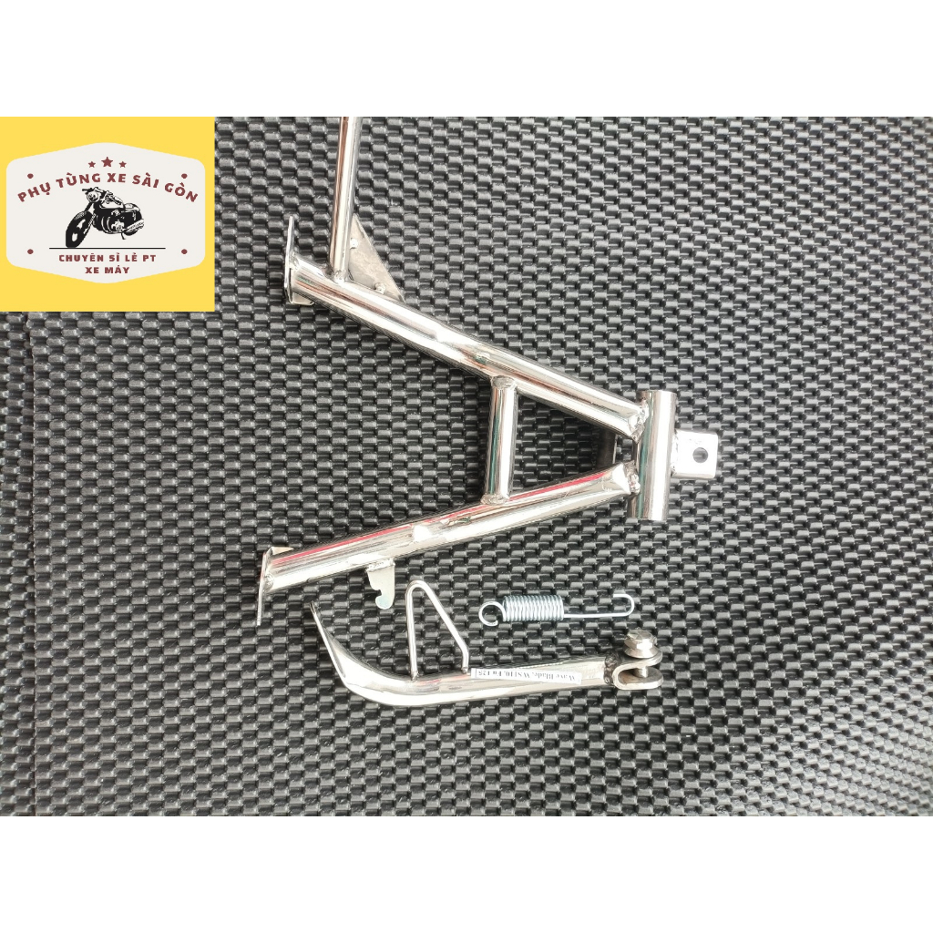 Bộ chống đứng và chống nghiêng cho xe Wave S110 inox