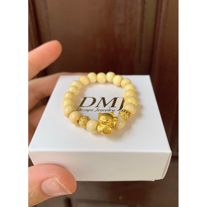 Vòng dâu tằm cho bé sơ sinh DMJ Silver
