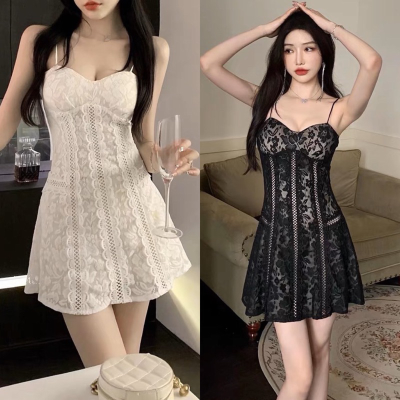 ĐẦM REN HAI DÂY (KÈM VIDEO HÌNH THẬT)