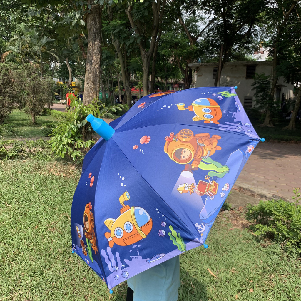 Ô dù đi nắng che mưa tàu ngầm khám phá đại dương cho bé trai - Ô dù cao cấp cho bé
