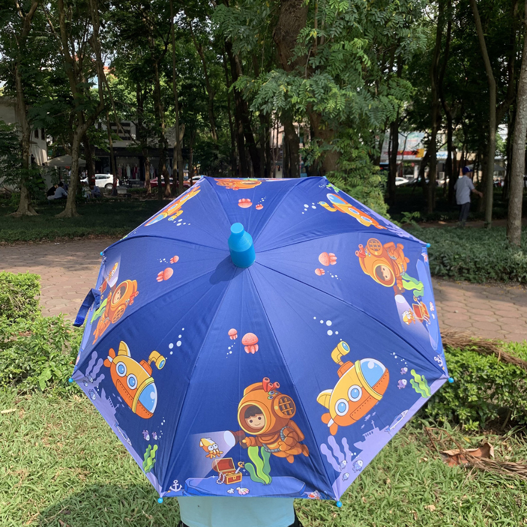 Ô dù đi nắng che mưa tàu ngầm khám phá đại dương cho bé trai - Ô dù cao cấp cho bé