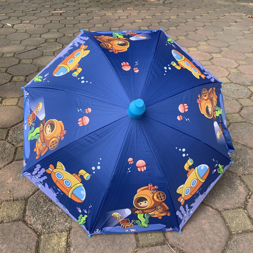 Ô dù đi nắng che mưa tàu ngầm khám phá đại dương cho bé trai - Ô dù cao cấp cho bé