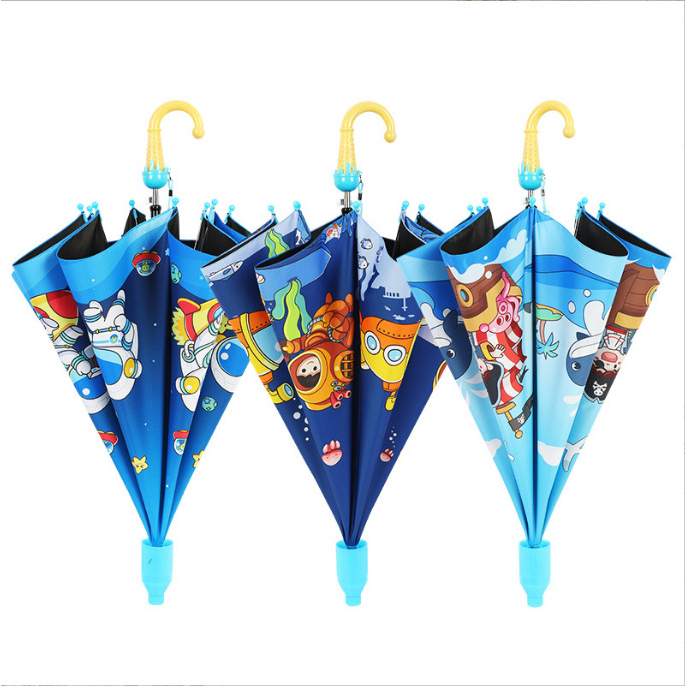 Ô dù đi nắng che mưa tàu ngầm khám phá đại dương cho bé trai - Ô dù cao cấp cho bé