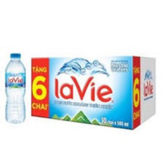 [hỏa tốc giao liền] thùng 30 chai nước suối Lavie 500ml-tặng 6 chai