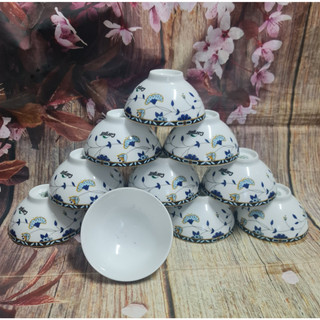 chén cơm daisy thạch lựu sứ Minh Long - chén cơm sứ Minh Long