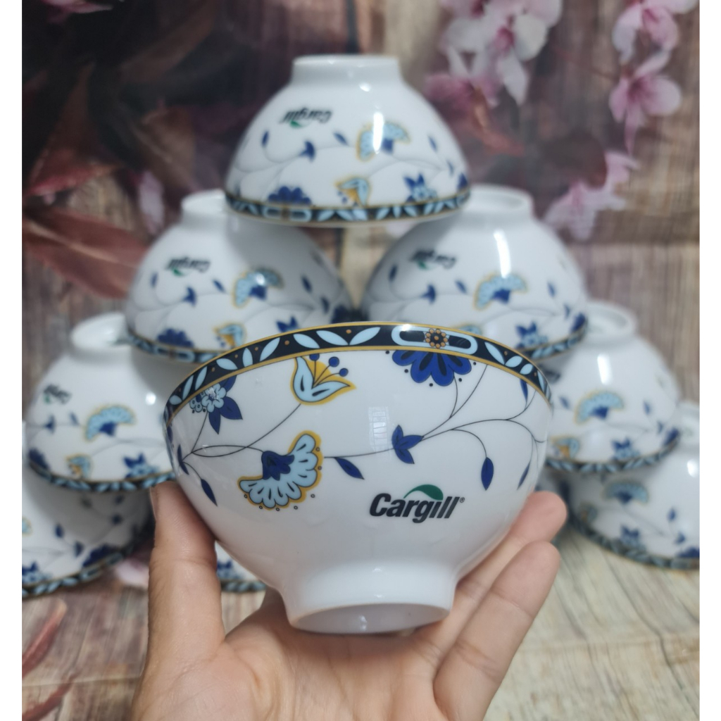 chén cơm daisy thạch lựu sứ Minh Long - chén cơm sứ Minh Long