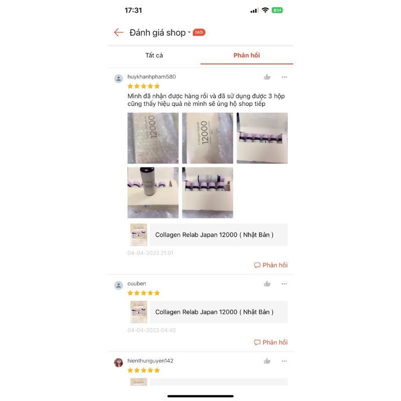 COLLAGEN RELAB 12000 JAPAN  Link Củ Shop Bán 523 Hộp Đã Bị Mất