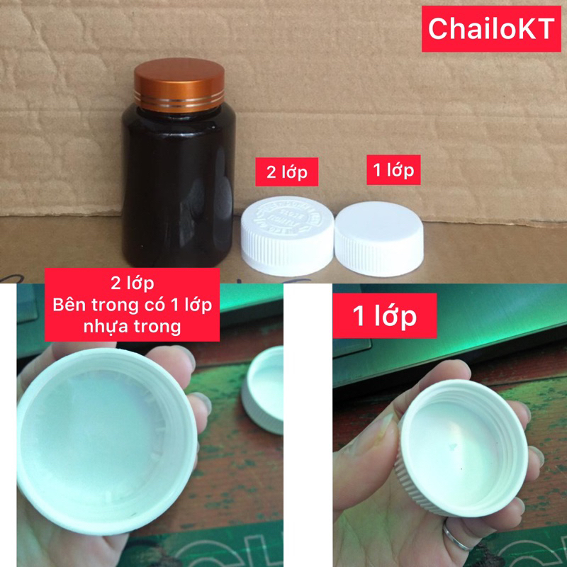 Lọ đựng thuốc viên 100ml  120ml 150ml 180ml nhựa nâu, lọ nhựa trắng đục, lọ đựng thuốc viên nang, lọ đựng thuốc mini