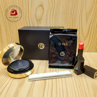 Set phấn nước ohui đen bản vỏ da limited ohui ultimate cover cushion spf50+/pa+++ 3 món sp