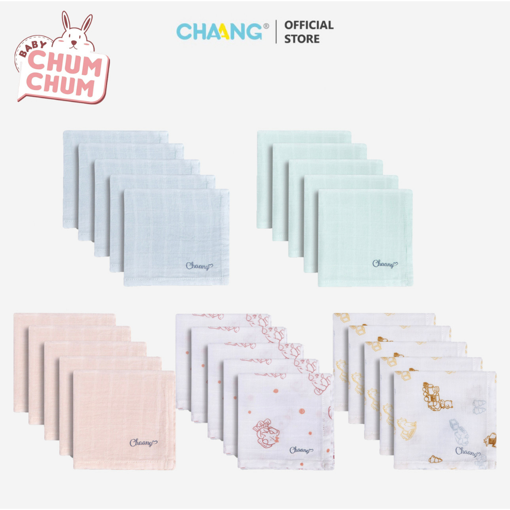 Set 5 Khăn Sữa Cho Bé CHAANG SS22