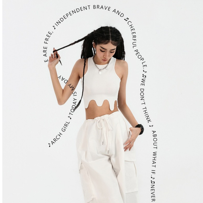 Áo sát nách ba lỗ croptop HAGA áo thun không tay ABLUL83