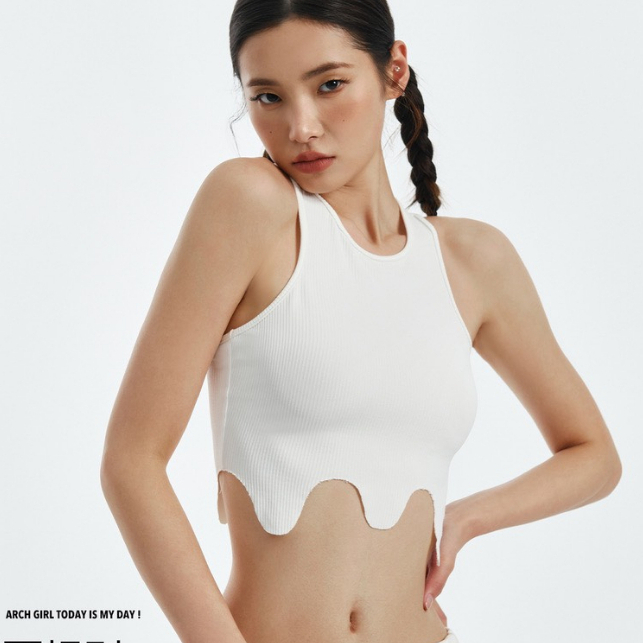 Áo sát nách ba lỗ croptop HAGA áo thun không tay ABLUL83