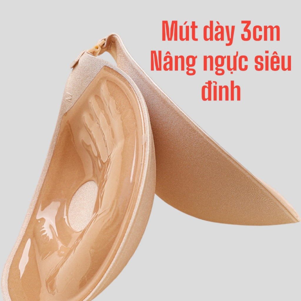 Áo Dán Ngực Cài Trước Bàn Tay Nâng Ngực Tạo Khe Kèm Dây Trong Miếng Dán Sò Siêu Nâng Áo Ngực Cúp Ngang Nâng Ngực MINTIN