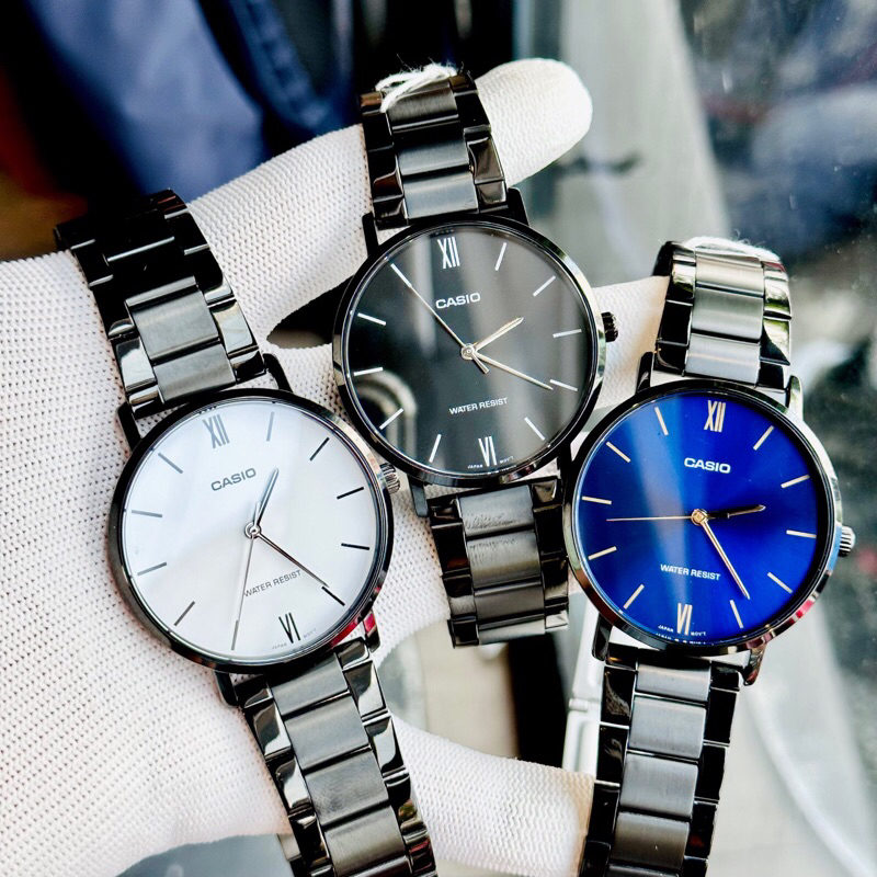 Đồng hồ nam dây thép Casio MTP VT01B