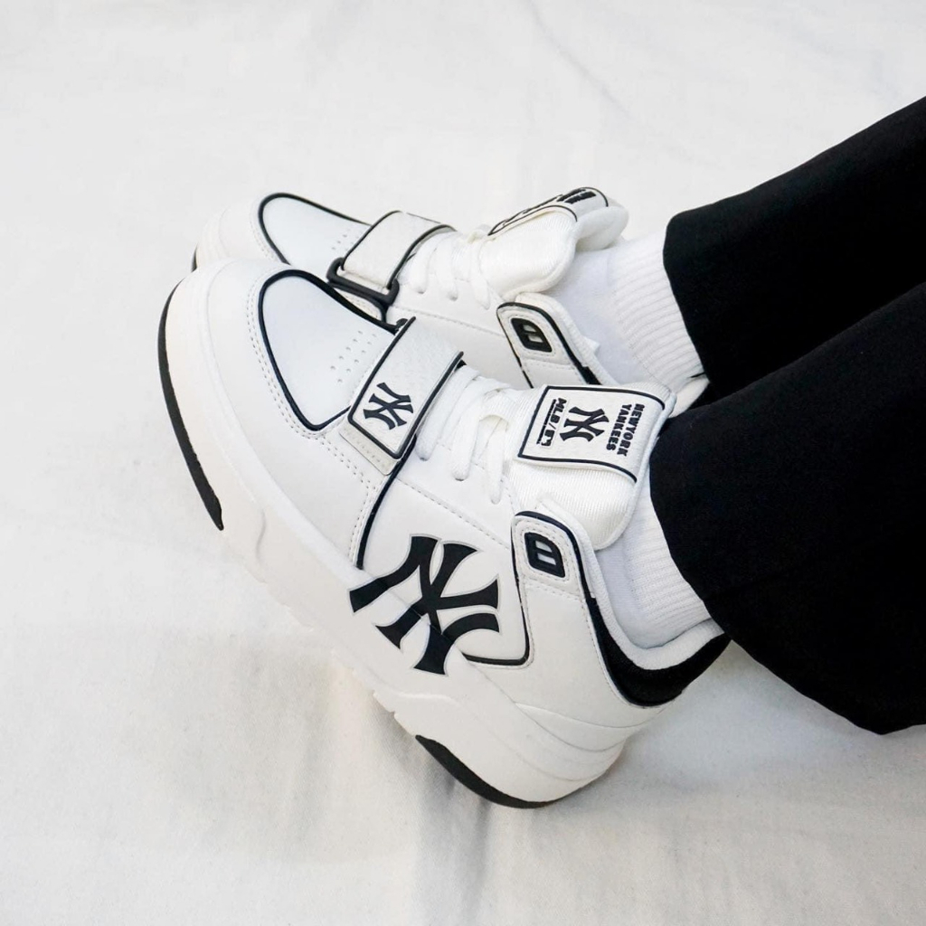 Giày MLB Chunky Liner Black da xịn đế cao su cao cấp tăng chiều cao nam nữ phong cách hàn quốc hot new các màu