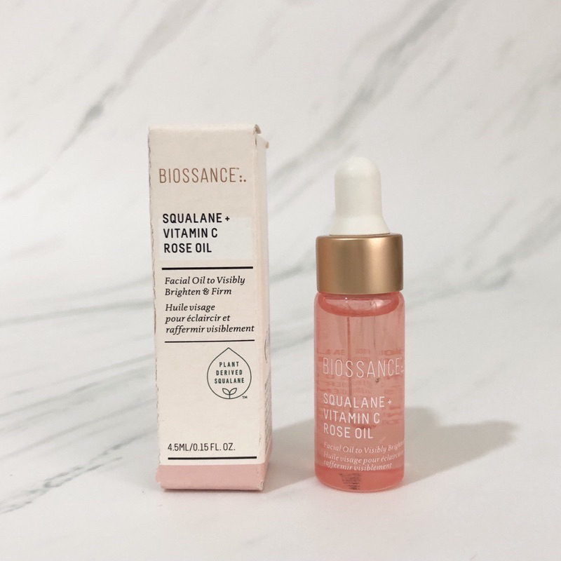 Dầu Dưỡng Sáng Da BIOSSANCE Squalane + Vitamin C Rose Oil 4.5ml Fullbox