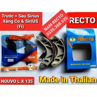 Bố thắng đĩa trước + sau sirius x.cơ/sirius fi/nouvo l.x 135 >>>