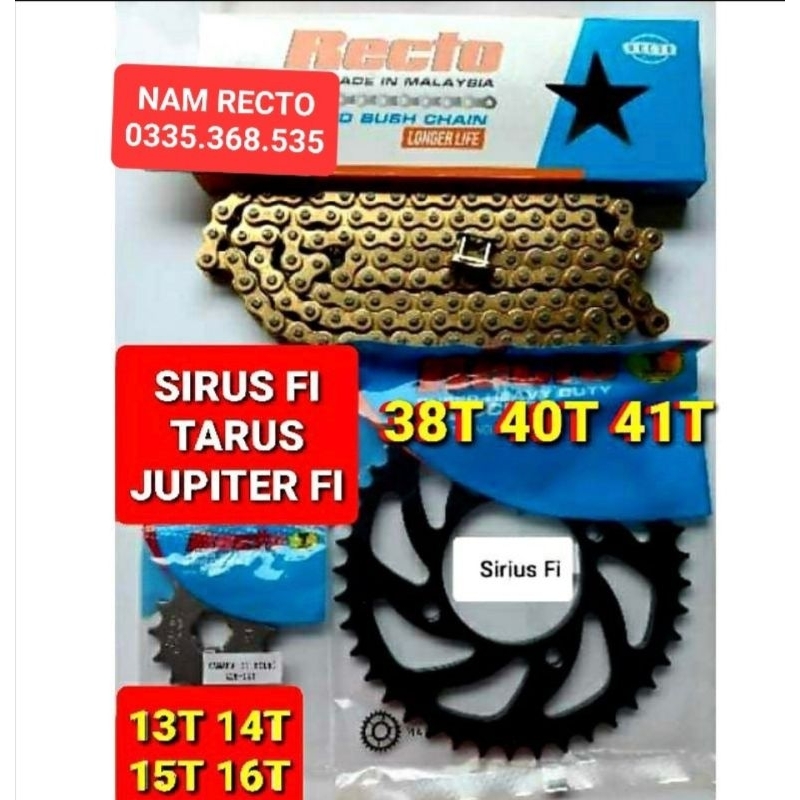 Nhông sên dĩa Yamaha PG-1,sirius fi,taurus,jupiter fi sên vàng