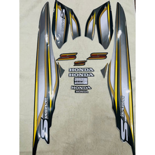 Bộ tem decal dán xe máy Honda Wave S100 đời 2008 màu đen zin thái siêu đẹp