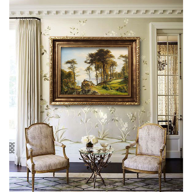 (Tặng kèm đinh) Tranh in cổ điển trang trí decor Phong cảnh Châu Âu 002
